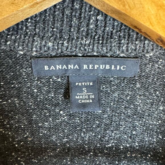 Banana Republic Cardigan Sweater Blazer Womens Silk Wool Academia Preppy Grandma - Picture 2 of 11